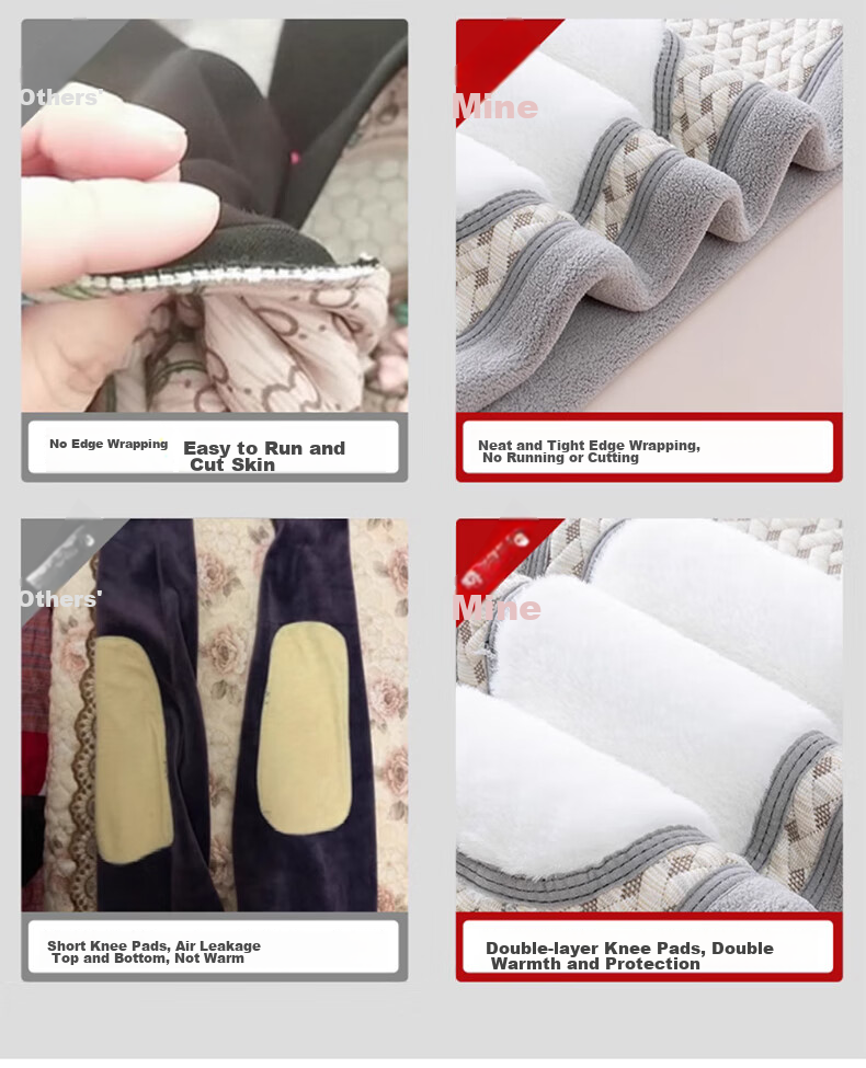 LangSha Thermal Underwear for Men [2026 Fall New Arrival], Fleece-Lined Thick Graphene Knee Protection Base Layer Pants, Extra Thick Cotton Pants for Northeast China 14