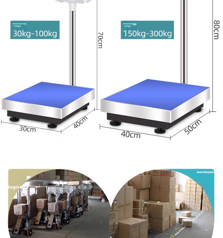 Demin High-Precision Electronic Scale for Commercial And Industrial Use, Counting And Pricing, Suitable for Express Delivery, Street Vending, And Floor-Standing Platforms, Weighing up to 100kg 9