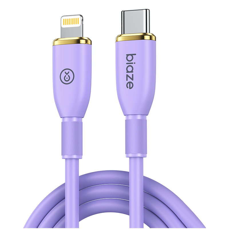 BIAZE Suitable for Apple Charging Cable, IPhone14/13/12/11promax Phone Charger, 3A Type-C to Lightning Fast Charging Data Cable, Car Charger, 1.2 Meters