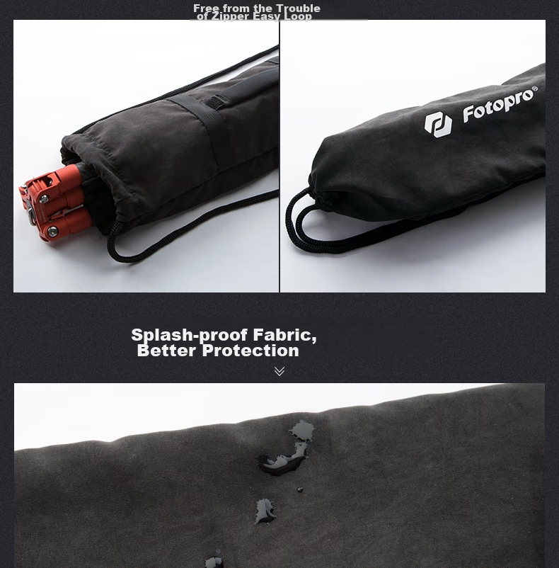 Fotopro PB-16, Shoulder Strap, Dual Shoulder Strap, Handheld Multi-Purpose Portable Storage Waterproof Fleece Camera Tripod Storage Bag, Tripod Pouch 5