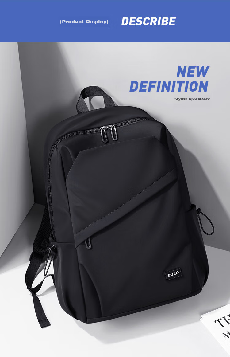 POLO Business Backpack for Men, Travel Backpack, School Bag, 14/15.6-Inch Laptop Bag, Business Trip Bag, Birthday Gift 16