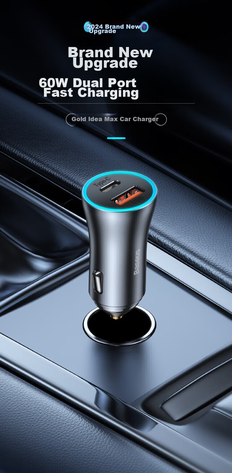 BASEUS Universal Car Phone Holder, Wireless Charger for Vehicles, Car Air Vent Mount with Sensor Alignment, 15W Fast Charging, Suitable for Navigatio 5