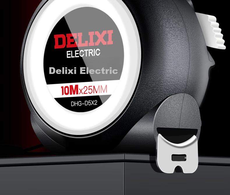 DELIXI ELECTRIC Steel Tape Measure, Household Wear-Resistant, Drop-Resistant, High-Precision Self-Locking Measuring Tool, Thickened Carpenter's Ruler, 5-25 2