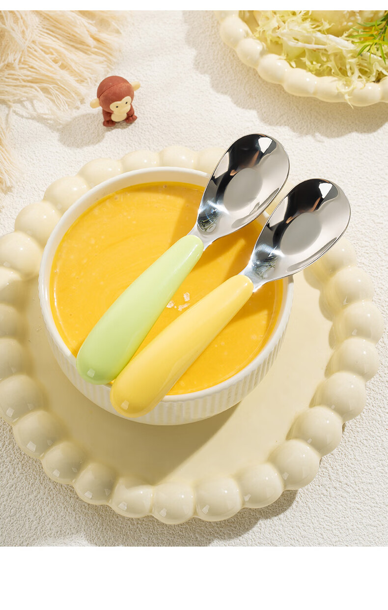 CAIZHI 316L Stainless Steel Spoon Set, Thickened Chinese Style Large Round Soup Spoons, 2 Pieces CZ6248 15