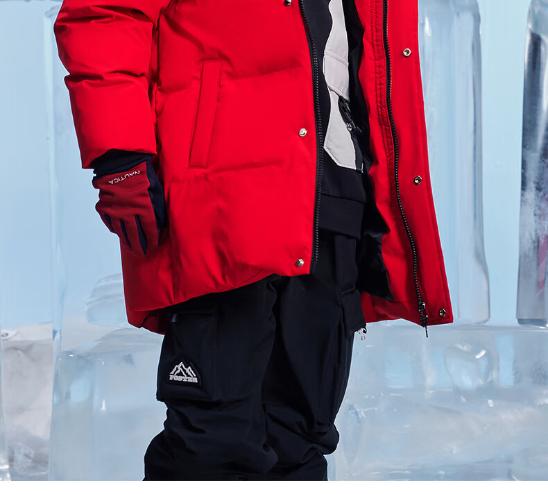 SNOWFLYING Children's Clothing, Boys' down Jacket, Thickened for Older Children, Girls' Mid-Length down Coat, Warm Beige, Size 140 35