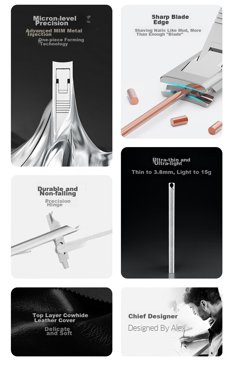 ZWILLING Nail Clipper, Stainless Steel Anti-Splash Nail Cutter, Portable Ultra-Thin Cicada Wing Nail Scissors And File, Manicure Tools, Germa 4