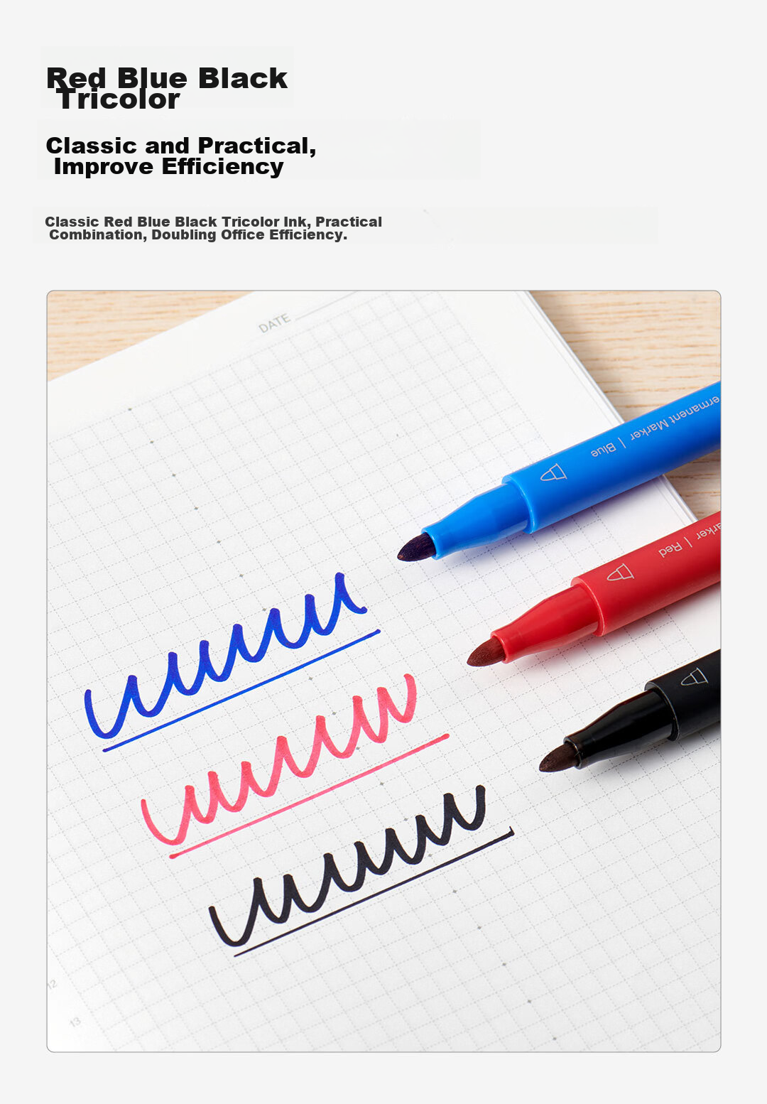 KACO Quick-Drying Oil-Based Dual-Tip Marker Pen for Logistics Meetings, Multi-Purpose Signing Pen, CD Pen, Line Drawing And Outlining Pen, Marker Pen Office Supplies Red (10-Pack) 7