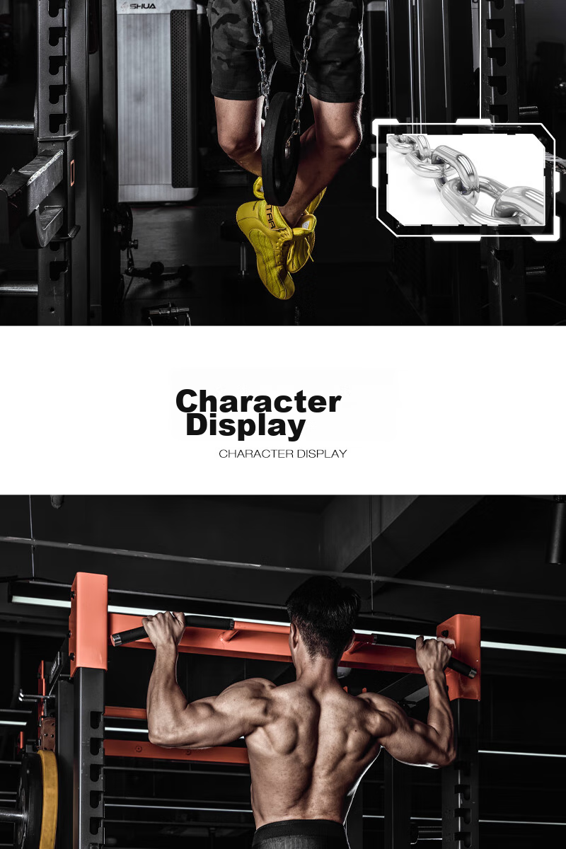 LARASTAR Pull-Up Weighted Belt, Waist Strength Training, Thickened Iron Chain Parallel Bars, Metal Steel Buckle Style 5