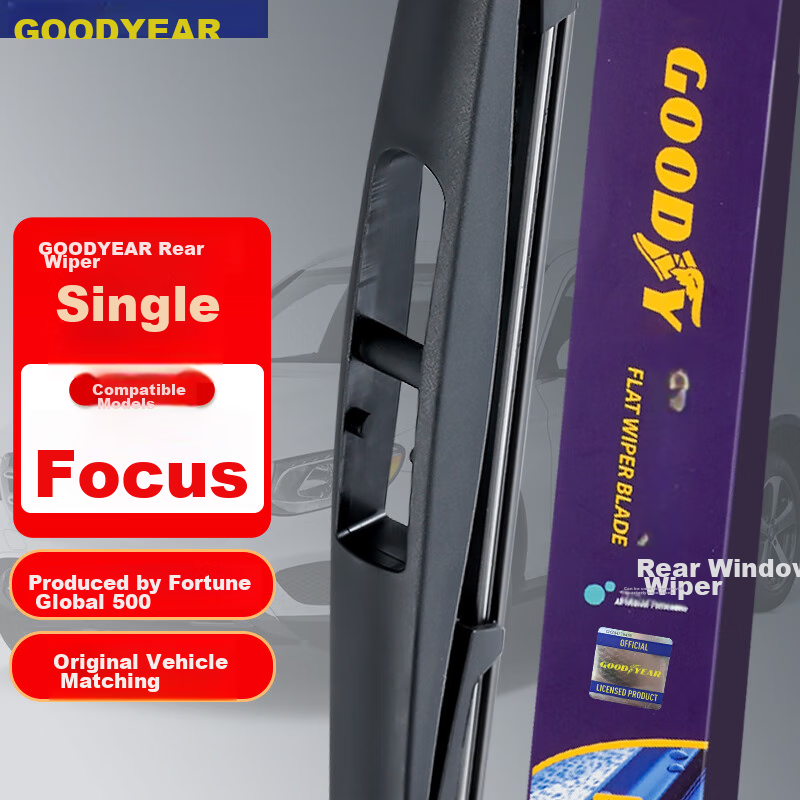 Goodyear Rear Wiper Blade, Ford New Focus 2012-2018 Hatchback Original Factory Rear Window Car Wiper F12 Single Piece