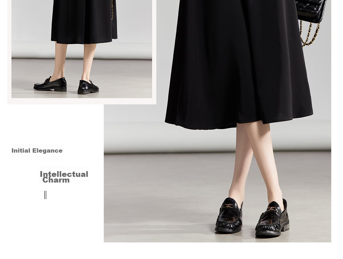 Chushen Spring And Autumn High-Waisted A-Line Skirt for Women, Slimming Professional Office Suit Skirt S143B2013 18