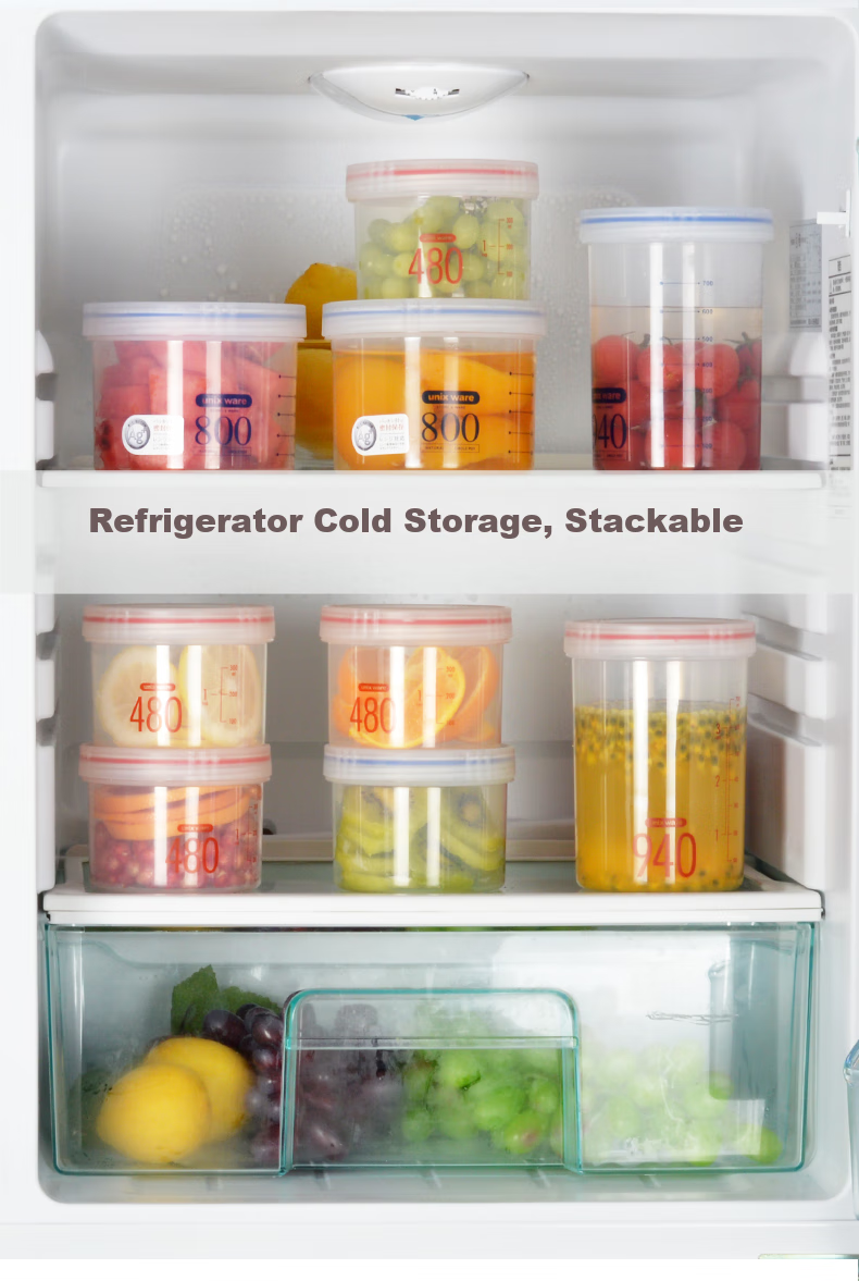 ASVEL Food Grade Plastic Sealed Container, Portable Antibacterial Storage Jar for Milk Powder Dispensing, Snack Organizer Box, 940ml 6