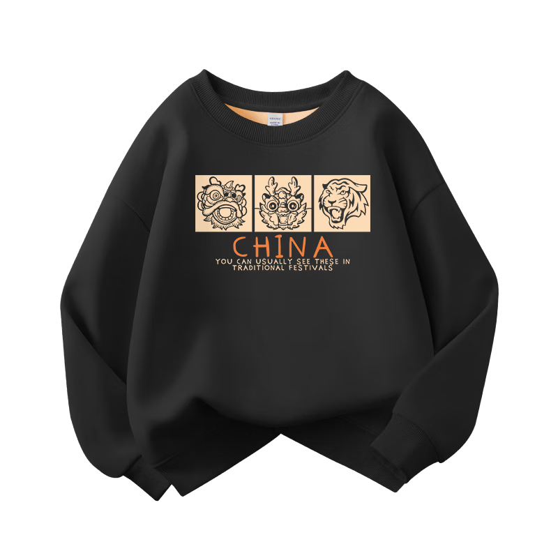 Baleno Boys' Fleece-lined Hoodie Winter Warm Top Children's Thickened Casual Outerwear Kids Winter Thickened Casual Outerwear