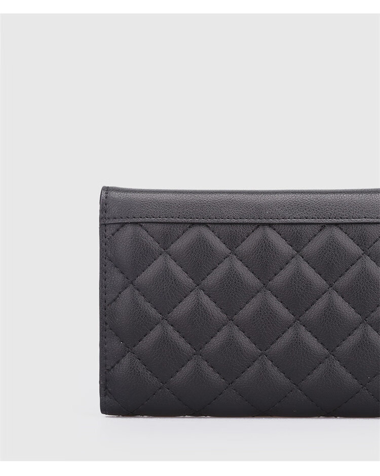 HONGU Women's Leather Wallet, Short Foldable Diamond Pattern Coin Purse, Small Pouch, Birthday Gift for Girlfriend 8