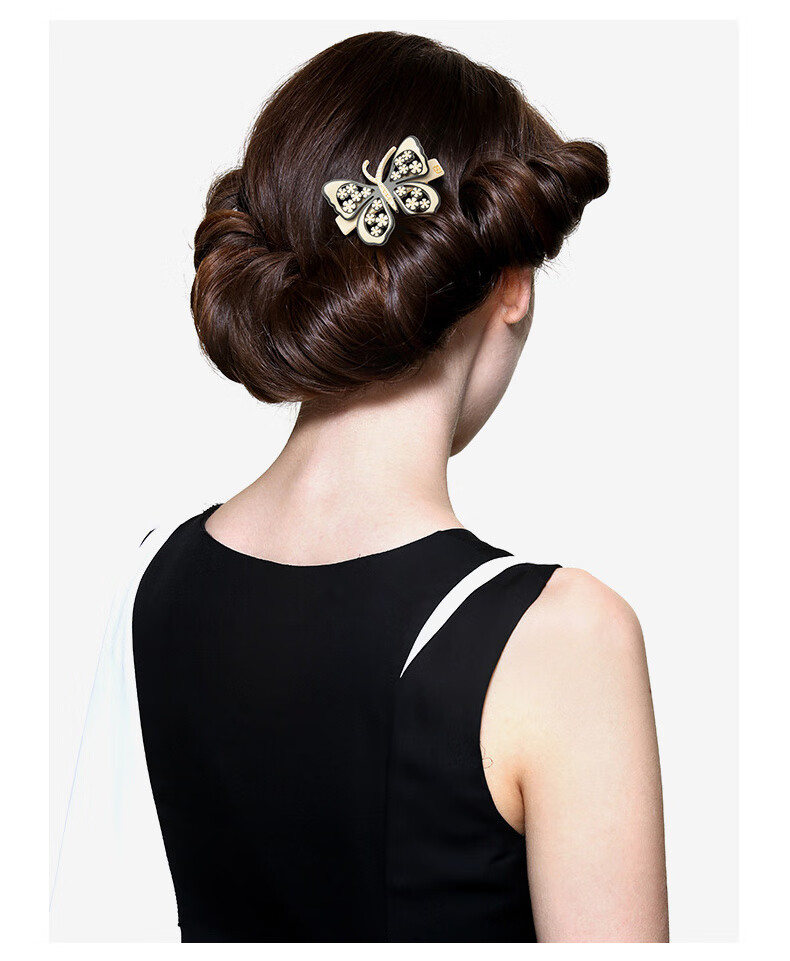 ALEXANDRE DE PARIS Casual Feather Hair Clip, Fashionable And Simple Hairpin, Mid-Autumn Festival Gift, Niche Z Feather Gift Box 7