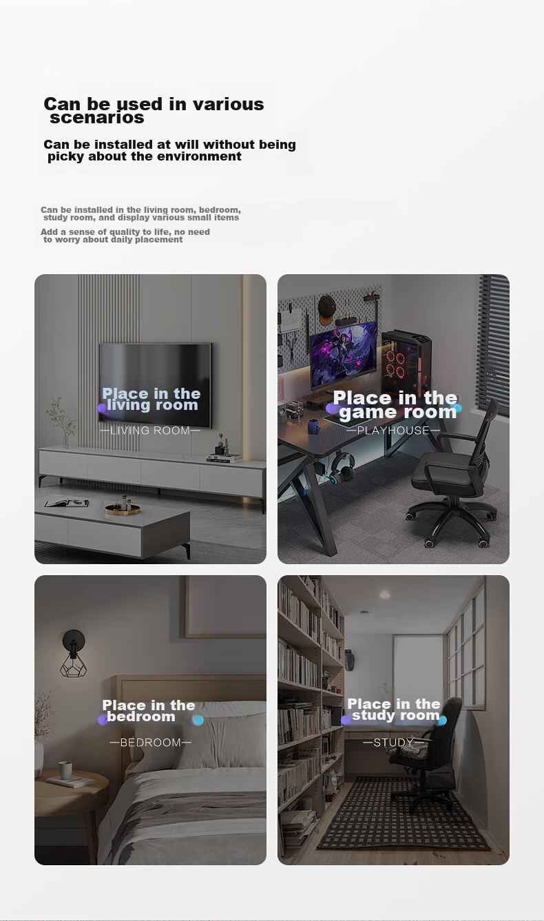 MEISHUO Projector Wall Mount Bracket Tray Storage Shelf 30*19 Wall-Mounted No Drilling Router Placement Rack Wall-Mounted Set-Top Box Bracket Universal for XGIMI, Xiaomi, Jmgo, Mijia And Other Brands 7