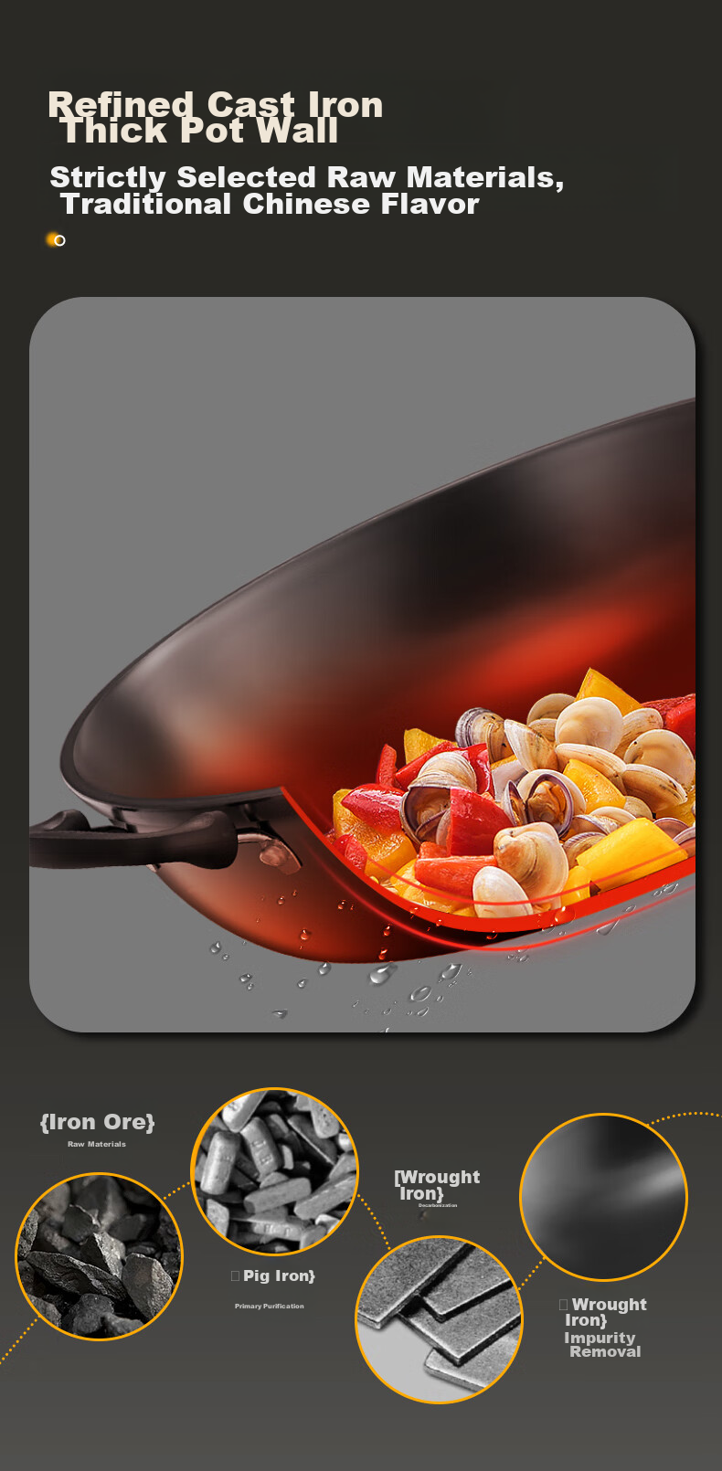 Royalstar Electric Wok, Steamer Pot, Cooking Pot, Shandong Pot, Household Cast Iron Stew And Steam Cooker, Non-Stick Pan, Multi-Functional Steamer for Buns, RDQJ3-34 Single Steamer Appliance 5