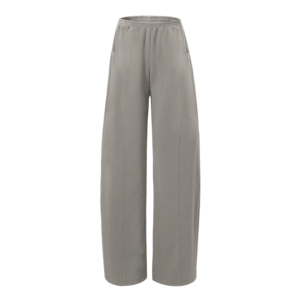 Dme [Zizai Weitui] High-Waisted Loose Wide-Leg Cropped Pants for Women, Spring And Autumn Best-Selling Style, Washed Casual Trousers