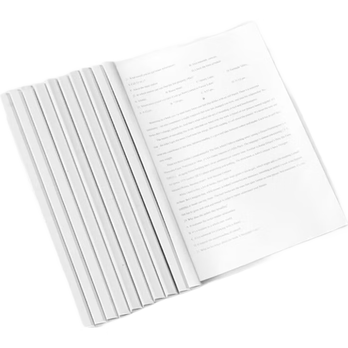 Deli (Deli) School Stationery Lever Arch File, 10-Pack, A4/14mm File Folder, Pull Rod Clip, Student Exam Paper Folder, Document Organizer, Resume Holder, Prenatal Report Storage Folder, White PP674