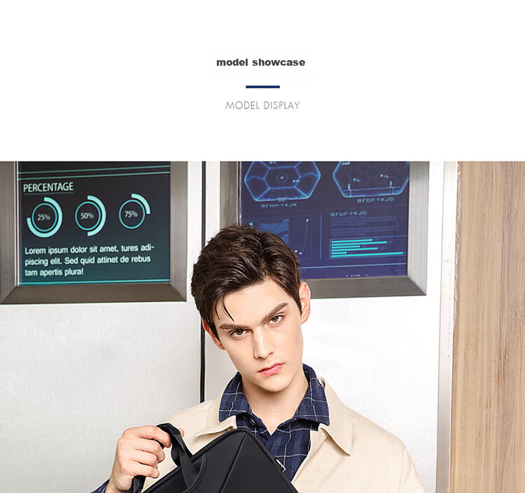 GOLF Laptop Bag 14/15.6 Inch Handheld Briefcase, Men's Shoulder Bag, Notebook Computer Bag, Business Bag 24