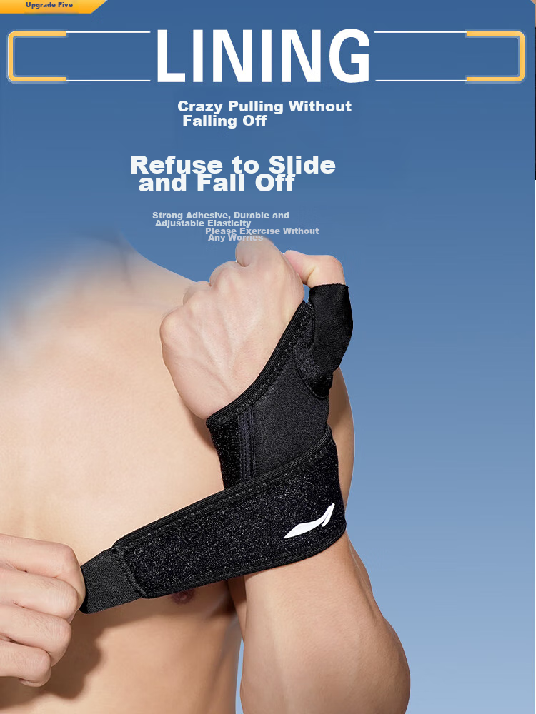 Li-Ning Wrist Guard for Men And Women, Sprain Wrist Tendonitis Pain Protection Sleeve Sports F Single Pack (Composite Fabric) 16