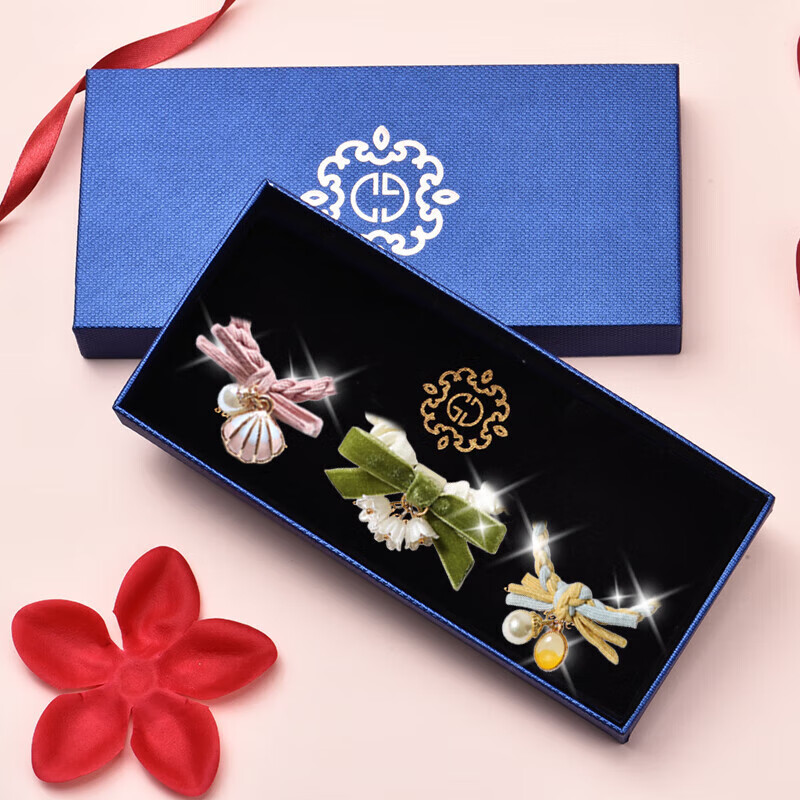 Gunai Weekly Hair Tie Hair Accessory Elastic Hair Band Hair Rope Hair Ornament Practical New Year Gift for Girls 1