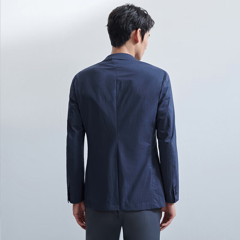 SAINT ANGELO Spring Men's Sports Blazer, Packable Casual Suit Jacket KESU241011U, Navy Blue, Size 52