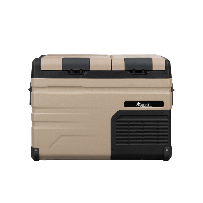 Alpicool Compressor Car Refrigerator TA45, Double-Door Freezer And Refrigerator, Compartmentalized, 12V/24V, Truck Fridge