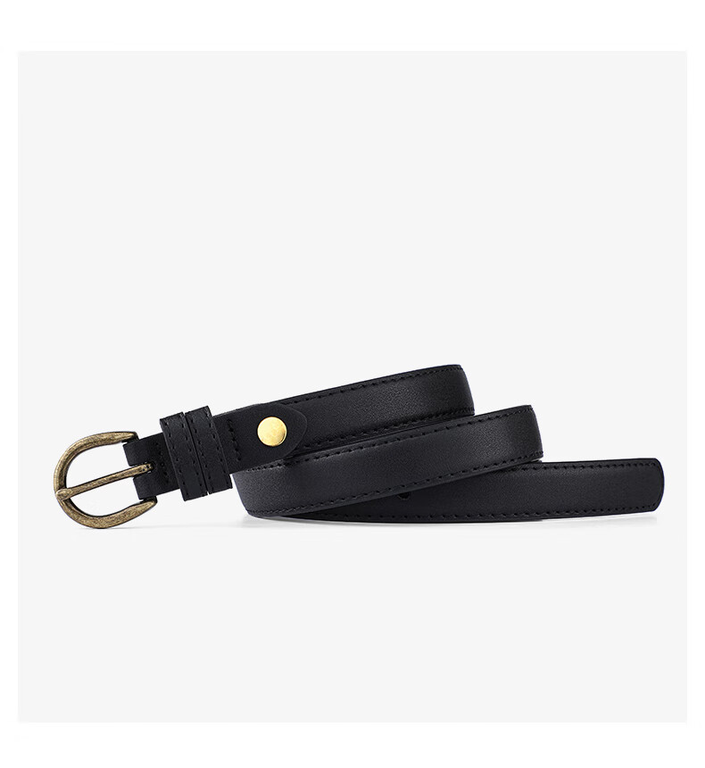 Viney Ladies' Belt, Fashionable Waistband, Decorative Thin Versatile Casual Student Pin Buckle Skirt Belt, Birthday Gift 12