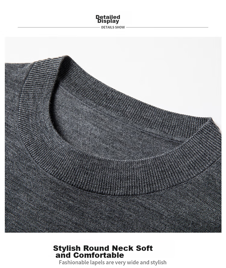 Hengyuanxiang Washable Fine-Spun Wool Sweater for Men, Thin Round Neck Short Sleeve Knitted T-Shirt Pullover, Bright Red, Size 165 25