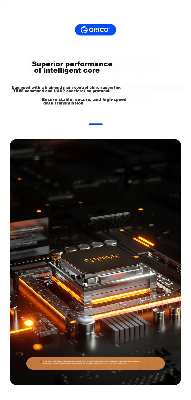 ORICO External Hard Drive Dock USB3.0 Offline Copying 2.5/3.5 Inch SATA/SSD Solid State Mechanical Hard Drive External Dual-Bay Cloning Machine 6528US3-C 7