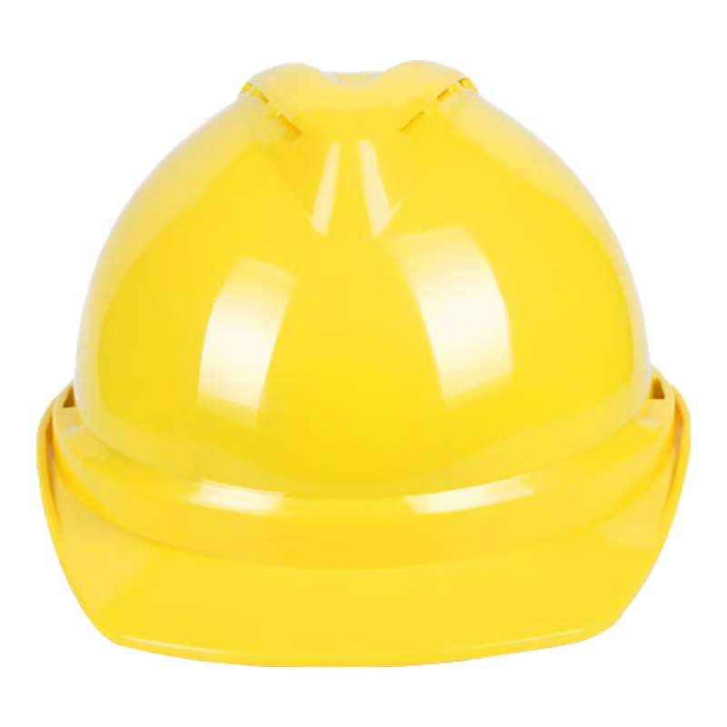 SHOUDUN Safety Helmet for Construction Sites, Luxurious Thickened Breathable Yellow Electrician Anti-Smashing Hard Hat for Construction Impact-Resistant SD-P10 Luxury V-Type [Button]