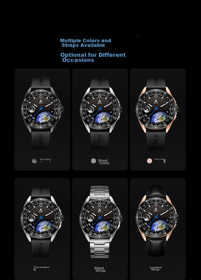 Beidou Watch Astrolink P Silver Smart Dual-Core Fusion Running Sports Multifunctional Touchscreen Fashionable Men's Watch Gift 15