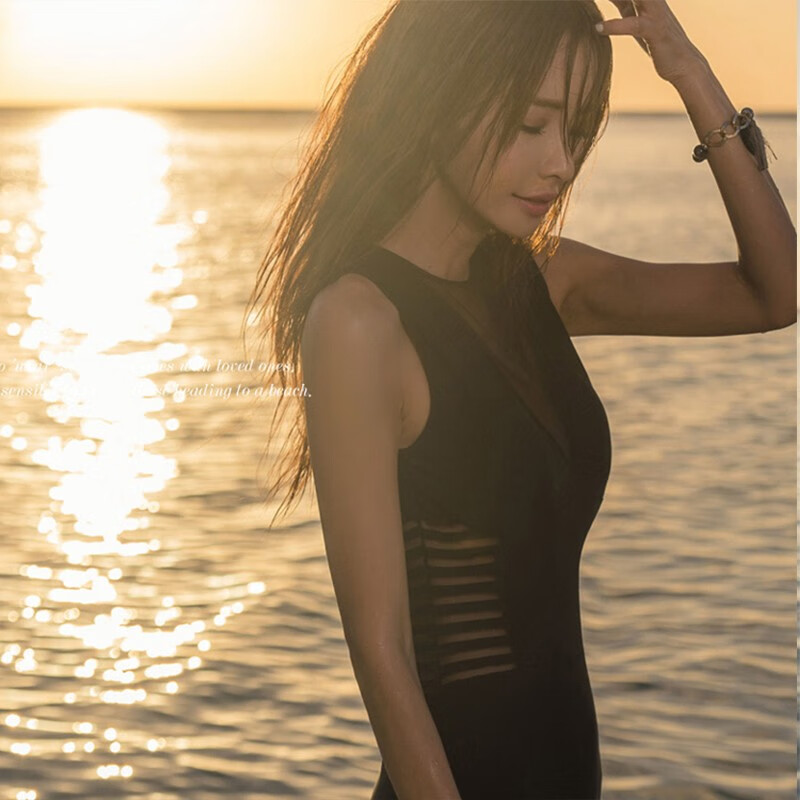 DK One-Piece Swimsuit for Women, Push-Up Bra, Sexy Bikini, Modest, Tummy Control, Slimming, Fairy Style, Hot Spring Wear, XXL