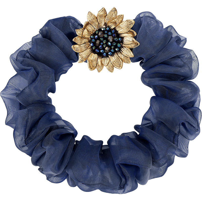 She's Headpiece, Van Gogh Sunflower Handmade Beaded Crystal-Like Hair Tie, Middle School Entrance Exam Gift, One Move to Wi