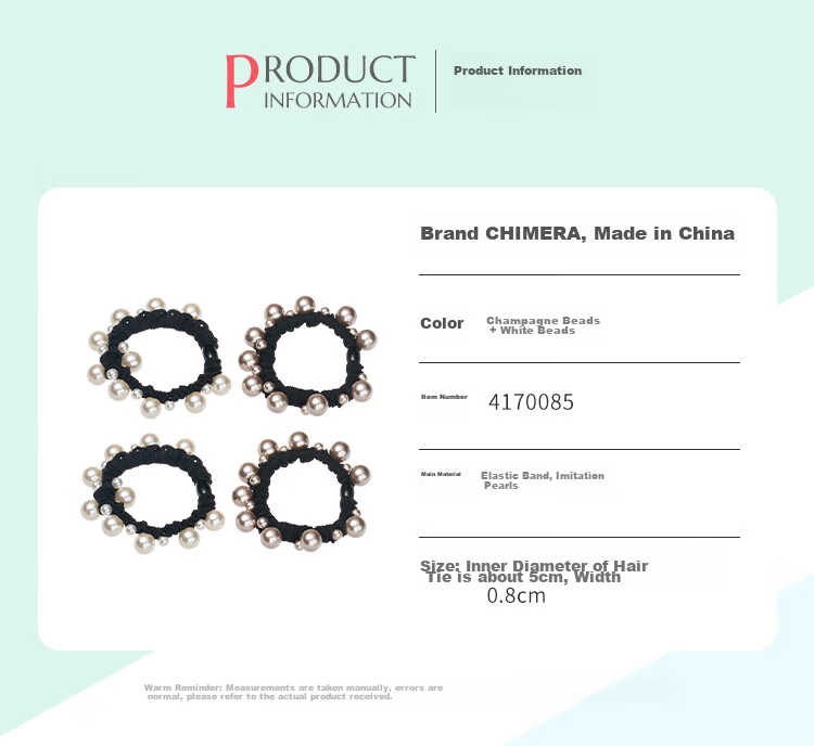 CHIMERA 4-Piece High-Elasticity Dual-Use Hair Ties, Bun Maker, Hair Bands, Hair Accessories, Women's Mid-Autumn Festival Gift 9
