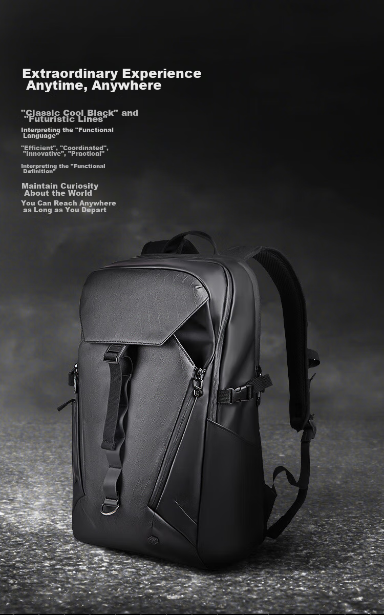 JD Original Black Knight 2.0 New 2026 Men's Backpack, Outdoor Hiking Bag, 26L Sports Business Laptop Bag 2