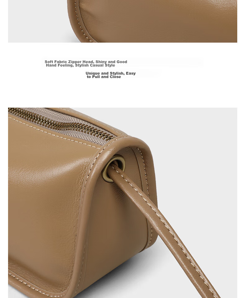 Viney Leather Handbag, Stylish Crossbody Dumpling Bag, Luxurious Shoulder Bag, Practical Birthday And Mother's Day Gift for Mom 11