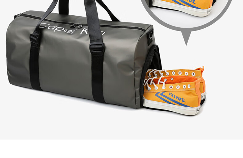 40,000 KM Fitness Bag Wet and Dry Separation Men's Short Trip Bag Women's Large Capacity Backpack Swimming Handheld Luggage Single Shoulder Crossbody Bag 9