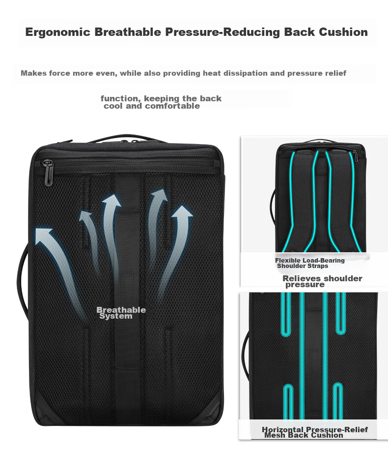 TARGUS Laptop Backpack, 15.6-Inch Business Backpack, Single Shoulder Crossbody Briefcase, Multi-Purpose Bag, Black, 587 15