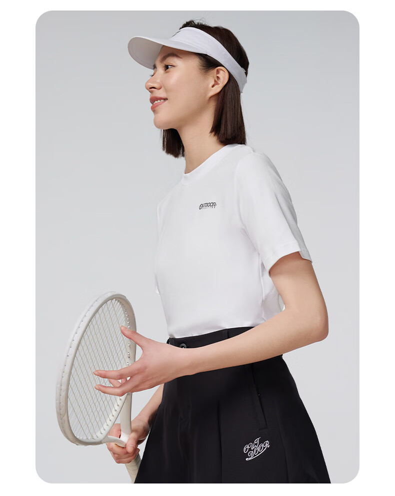 OUTDOOR PRODUCTS Women's Pure Cotton T-Shirt Spring Summer 2026 Breathable Couple Short Sleeve Light Spring Dopamine Rainbow T-Shirt OFTX422461 18