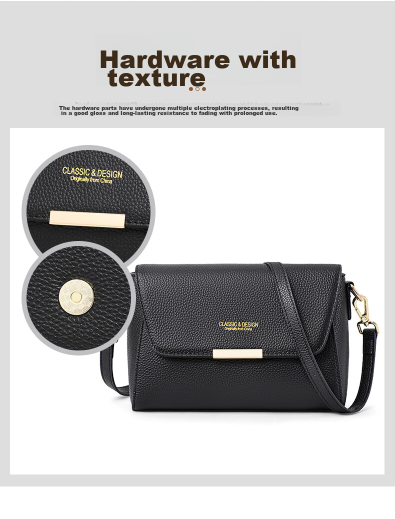 Viney Women's Handbag, Cowhide Crossbody Bag, Shoulder Bag for Middle-Aged And Young Fashionistas, Practical Birthday And Mother's Day Gift for Mom 6
