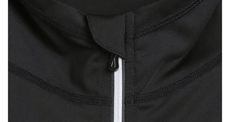 Fandimu Fleece-Lined Sports Set, Four-Piece Men's Fitness Outfit, Long-Sleeve Thin Fleece Base Layer, Elastic Training Basketball Running Set, Size M 30