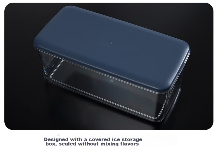 Suncojia Ice Cube Mold, Ice Making Tool for Home Use, Ice Box for Making Ice Balls, Refrigerator Freezer Tray, Silicone Storage Box with Lid, 47 Compartments 17