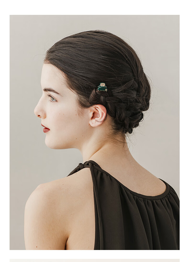 ALEXANDRE DE PARIS Versatile Hair Claw Clip Barrette Hair Accessory Mid-Autumn Festival Gift Mini-N3 without Crystal 4