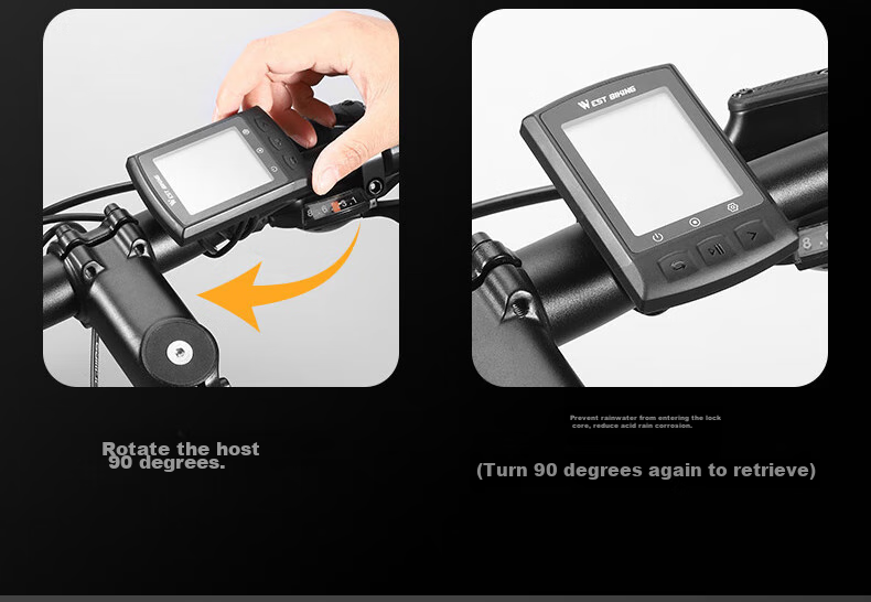WestBiking Bicycle GPS Speedometer, Wireless Speed Measurement And Positioning, Odometer, Speed Recorder 23