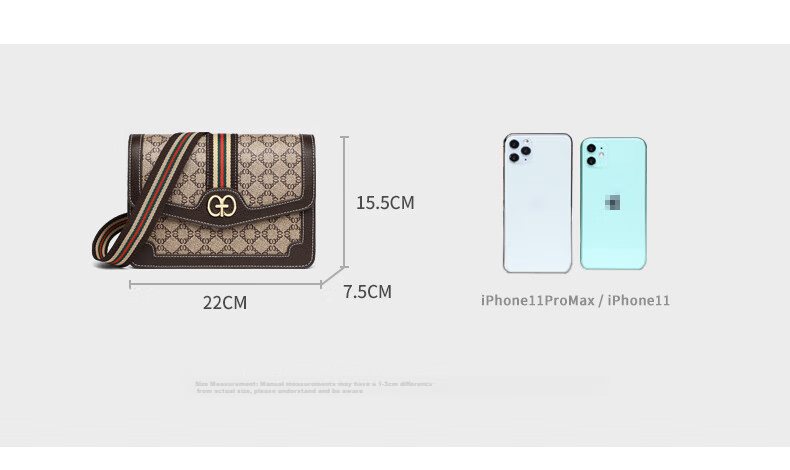 Aiqinghai Handbag, Women's Crossbody Bag, Shoulder Bag, Luxury Brand, High-End Small Square Bag, Birthday Mother's Day Gift, Practical Present for Mom 2