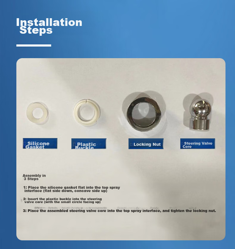 BSITN Top Spray Shower Head, Top Spray Air Pressure Booster Round Shower Head Universal Accessory B0430 11