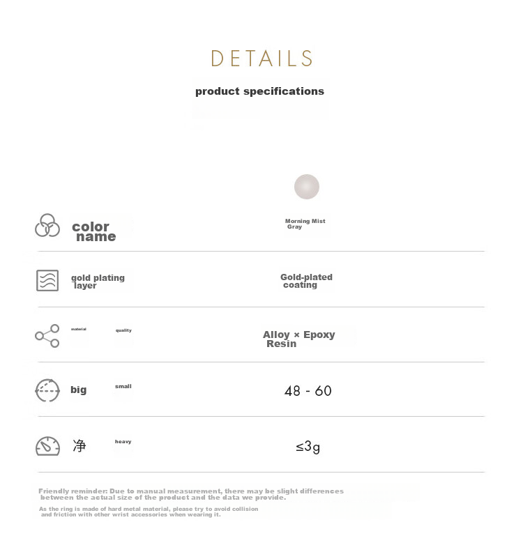 DanielWellington DW Ring for Women, Morning Mist Gray Rose Gold Size 48 Couple Rings DW053 Birthday Gift for Wome 6