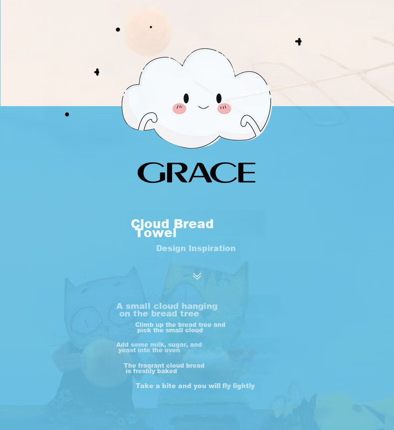 Grace 7A Grade Children's Pure Cotton Antibacterial Square Towel, 3-Pack, Baby Pure Cotton Drool Bib, Face Towel, 34*34cm 3