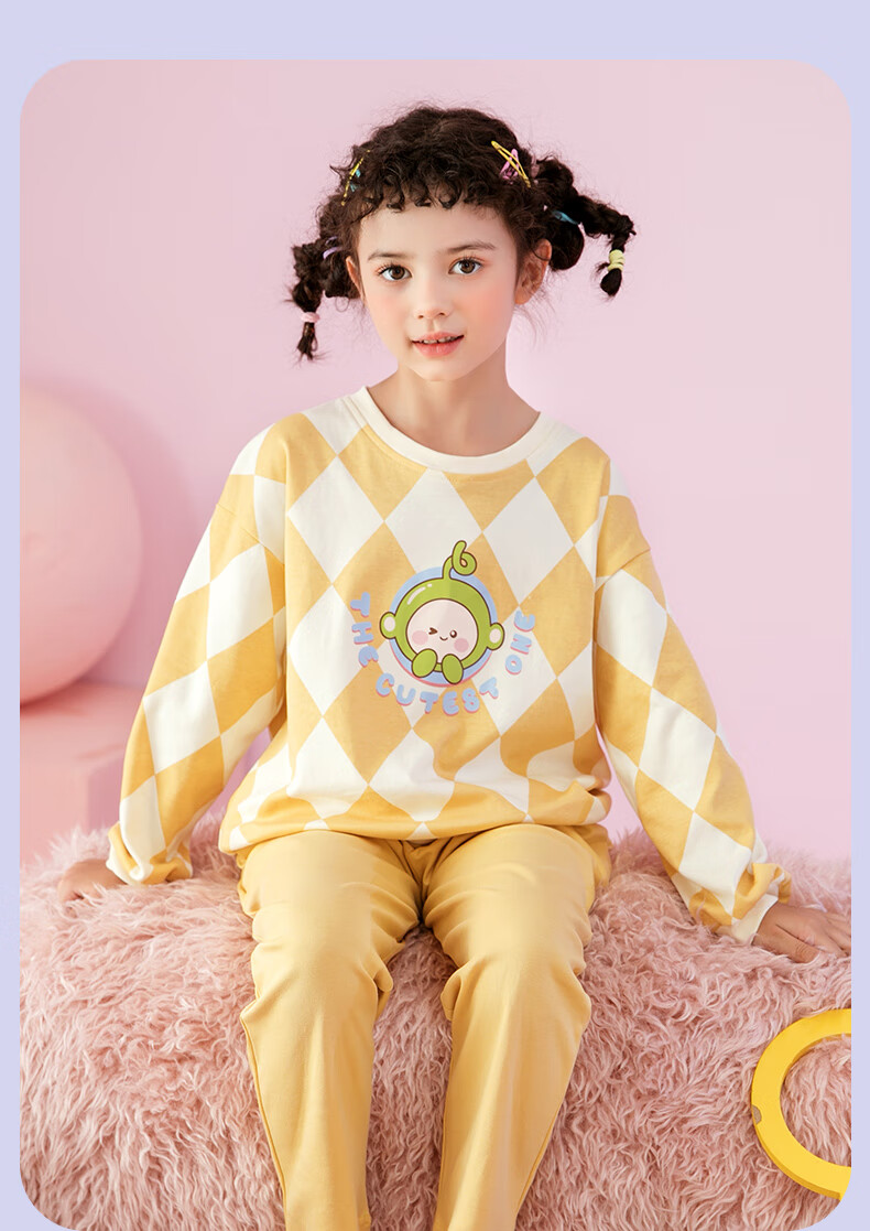 Fenteng Children's Pajamas for Boys, Pure Cotton Spring Season Sleepwear for Older Boys, Wearable Outside, Boys' Loungewear Q9X24790048 11